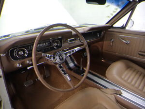 1965 Mustang white and black - tan interior